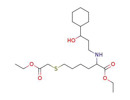 2-(3-Cyclohexyl-3-hydroxy-propylamino)-6-ethoxycarbonylmethylsulfanyl-hexanoic acid ethyl ester