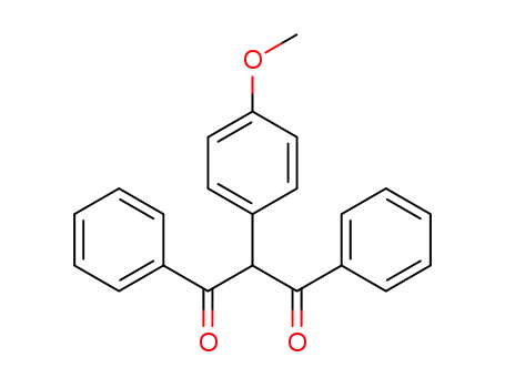 Molecular Structure of 71597-75-6 (1,3-Propanedione, 2-(4-methoxyphenyl)-1,3-diphenyl-)