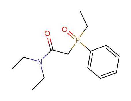 Molecular Structure of 80413-45-2 (Acetamide, N,N-diethyl-2-(ethylphenylphosphinyl)-)