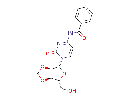 Molecular Structure of 101072-43-9 (Cytidine, N-benzoyl-2',3'-O-methylene-)