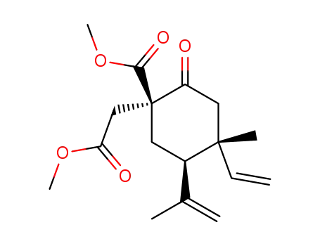 (1S,4R,5R)-5-Isopropenyl-1-methoxycarbonylmethyl-4-methyl-2-oxo-4-vinyl-cyclohexanecarboxylic acid methyl ester