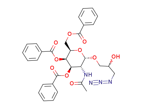 3-azido-2-hydroxypropyl 2-acetamido-3,4,6-tri-O-benzoyl-2-deoxy-α-D-galactopyranoside