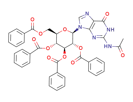 N<sup>2</sup>-acetyl-9-(2',3',4',6'-tetra-O-benzoyl-β-D-glucopyranosyl)guanine