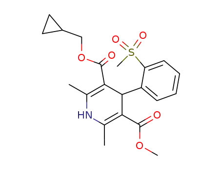 4-(2-Methanesulfonyl-phenyl)-2,6-dimethyl-1,4-dihydro-pyridine-3,5-dicarboxylic acid 3-cyclopropylmethyl ester 5-methyl ester