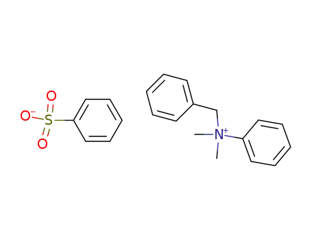 Molecular Structure of 88802-05-5 (Benzenemethanaminium, N,N-dimethyl-N-phenyl-, benzenesulfonate)
