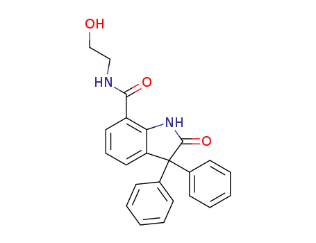 β-Hydroxyethylamide of 3,3-diphenyl-2-oxoindoline-7-carboxylic acid