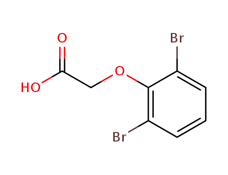 Molecular Structure of 25181-61-7 (Acetic acid, (2,6-dibromophenoxy)-)