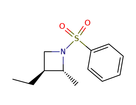 Azetidine, 3-ethyl-2-methyl-1-(phenylsulfonyl)-, trans-