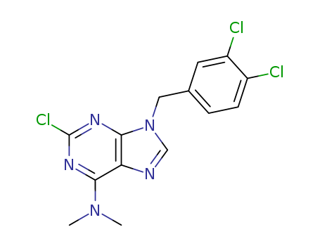 2-CHLORO-9-[(3,4-DICHLOROPHENYL)METHYL]-N,N-DIMETHYL-9H-PURIN-6-AMINE