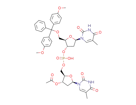 3'-O-acetyl-5'-O-(4,4'-dimethoxytrityl)-dithymidylyl-3',5'-phosphate