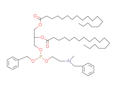Molecular Structure of 82878-44-2 (O-(1,2-distearoyl-rac-3-glycero) O-(N-methyl-N-benzylaminoethyl) O-benzyl phosphite)