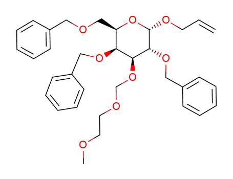 allyl 2,4,6-tri-O-benzyl-3-O-(2-methoxyethoxy)methyl-α-D-galactopyranoside