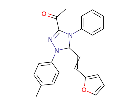1-[5-((E)-2-Furan-2-yl-vinyl)-4-phenyl-1-p-tolyl-4,5-dihydro-1H-[1,2,4]triazol-3-yl]-ethanone