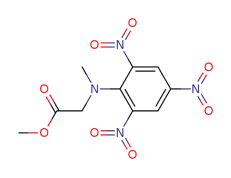 Molecular Structure of 118449-80-2 (N-Methyl-N-(2,4,6-trinitrophenyl)-glycinemethylester)