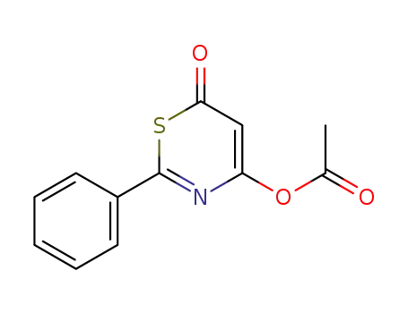 Molecular Structure of 16465-97-7 (6-oxo-2-phenyl-6H-1,3-thiazin-4-yl acetate)