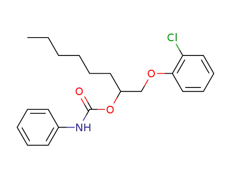 Molecular Structure of 140193-49-3 (2-Octanol, 1-(2-chlorophenoxy)-, phenylcarbamate)