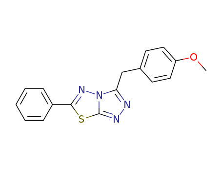 3-[(4-methoxyphenyl)methyl]-6-phenyl-[1,2,4]triazolo[3,4-b][1,3,4]thiadiazole