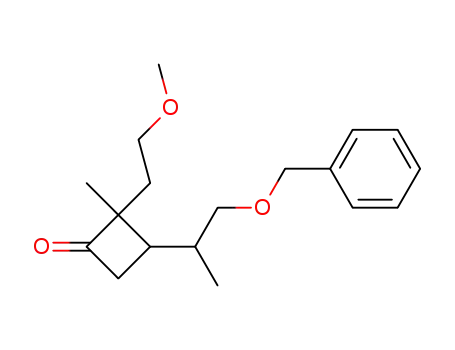 Cyclobutanone,
2-(2-methoxyethyl)-2-methyl-3-[1-methyl-2-(phenylmethoxy)ethyl]-