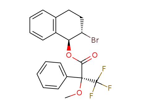(+)-(1S,2S)-trans-2-bromo-1-(2-methoxy-2-phenyl-2-trifluoromethylacetoxy)-1,2,3,4-tetrahydronaphthalene