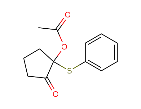 Acetic acid 2-oxo-1-phenylsulfanyl-cyclopentyl ester