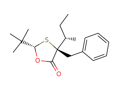 (2S,5R)-2-(t-butyl)-5-(S-1-methylpropyl)-5-benzyl-1,3-oxathiolan-4-one