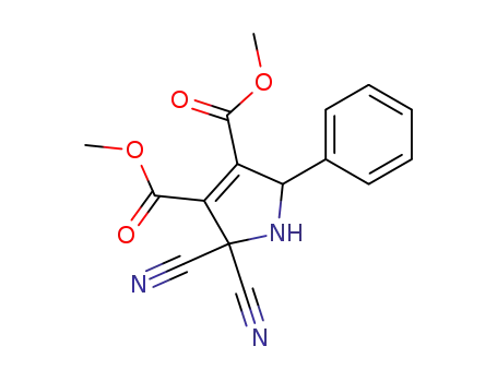 3,4-dicarbomethoxy-2,2-dicyano-5-phenyl-3-pyrroline