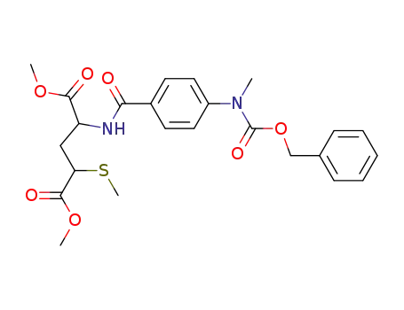 Glutamic acid,
N-[4-[methyl[(phenylmethoxy)carbonyl]amino]benzoyl]-4-(methylthio)-,
dimethyl ester