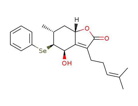 5,6,7,7a-tetrahydro-4-hydroxy-6-methyl-3-(4-methyl-3-pentenyl)-5-(phenylseleno)-(4α,5α,6β,7aα)-2(4H)-benzofuranone