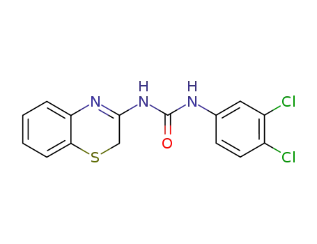 Molecular Structure of 108176-69-8 (1-(2H-1,4-benzothiazin-3-yl)-3-(3,4-dichlorophenyl)urea)