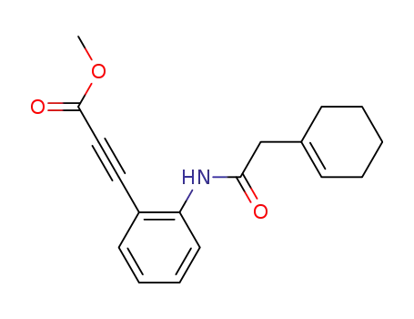 [2-(2-Cyclohex-1-enyl-acetylamino)-phenyl]-propynoic acid methyl ester