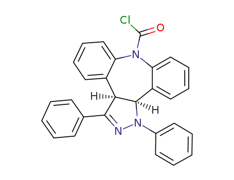 (3aS,12bS)-1,3-Diphenyl-3a,12b-dihydro-1H-1,2,8-triaza-dibenzo[e,h]azulene-8-carbonyl chloride