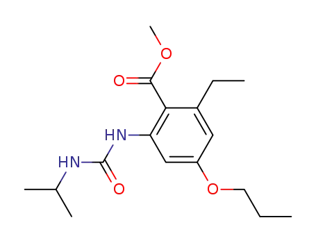 2-Ethyl-6-(3-isopropyl-ureido)-4-propoxy-benzoic acid methyl ester
