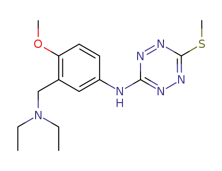 N-<3-<(diethylamino)methyl>-4-methoxyphenyl>-6-(methylthio)-1,2,4,5-tetrazin-3-amine