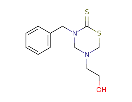 Molecular Structure of 1145-48-8 (3-benzyl-5-(2-hydroxyethyl)-1,3,5-thiadiazinane-2-thione)