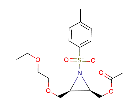Acetic acid (2R,3S)-3-(2-ethoxy-ethoxymethyl)-1-(toluene-4-sulfonyl)-aziridin-2-ylmethyl ester