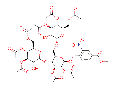 4-methoxycarbonyl-2-nitrobenzyl 2,3-di-O-acetyl-4,6-di-O-(3,4,6-tri-O-acetyl-α-D-glucopyranosyl)-β-D-glucopyranoside