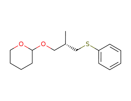 (S)-2-methyl-3-phenylthio-1-propanol THP ether