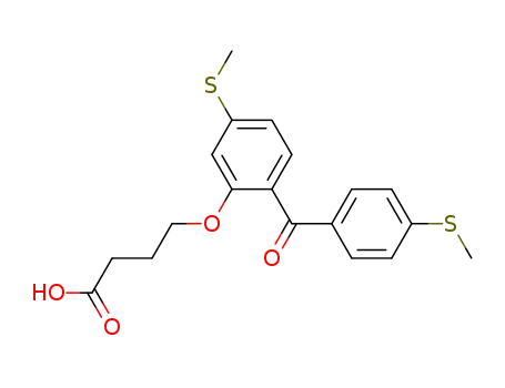 4-[5-Methylsulfanyl-2-(4-methylsulfanyl-benzoyl)-phenoxy]-butyric acid