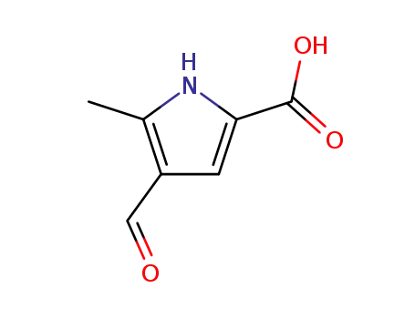피롤 -2- 카르 복실 산, 4- 포밀 -5- 메틸-(6CI)