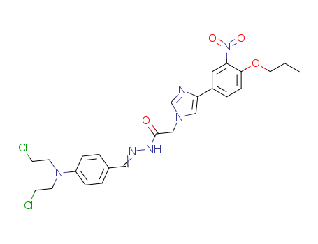 1H-Imidazole-1-aceticacid, 4-(3-nitro-4-propoxyphenyl)-,2-[[4-[bis(2-chloroethyl)amino]phenyl]methylene]hydrazide