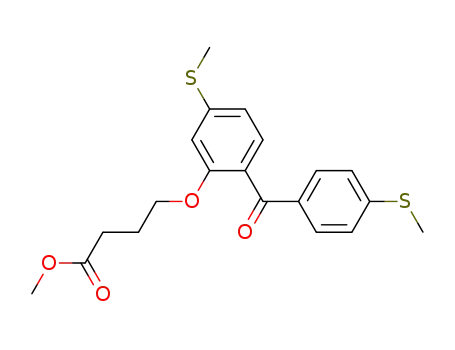 4-[5-Methylsulfanyl-2-(4-methylsulfanyl-benzoyl)-phenoxy]-butyric acid methyl ester