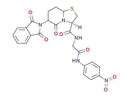 5H-Thiazolo[3,2-a]pyridine-3-carboxamide,
6-(1,3-dihydro-1,3-dioxo-2H-isoindol-2-yl)hexahydro-N-[2-[(4-nitrophen
yl)amino]-2-oxoethyl]-5-oxo-