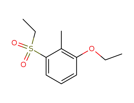 Molecular Structure of 85428-54-2 (1-Ethanesulfonyl-3-ethoxy-2-methyl-benzene)