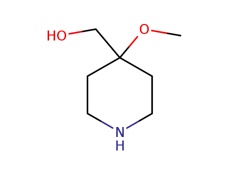 Molecular Structure of 1082040-31-0 (4-Methoxy-4-piperidinemethanol)