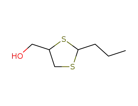 Molecular Structure of 344353-62-4 (2-propyl-4-hydroxymethyl-1,3-dithiolane)
