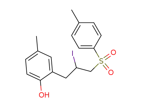 Phenol, 2-[2-iodo-3-[(4-methylphenyl)sulfonyl]propyl]-4-methyl-
