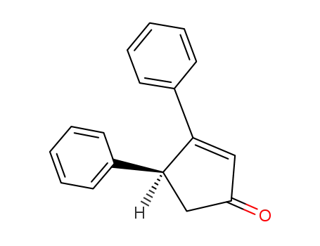 (4S)-3,4-Diphenyl-cyclopent-2-en-1-on