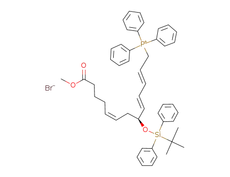 [(2E,4E,8Z)-(S)-6-(tert-Butyl-diphenyl-silanyloxy)-12-methoxycarbonyl-dodeca-2,4,8-trienyl]-triphenyl-phosphonium; bromide