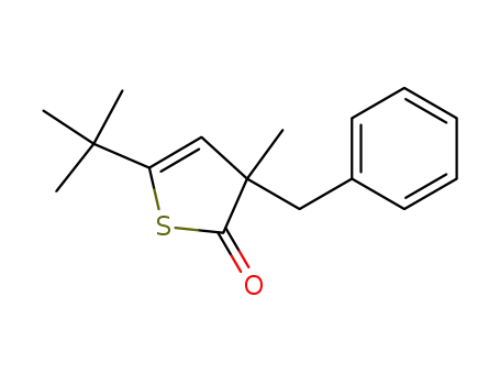 2(3H)-Thiophenone, 5-(1,1-dimethylethyl)-3-methyl-3-(phenylmethyl)-