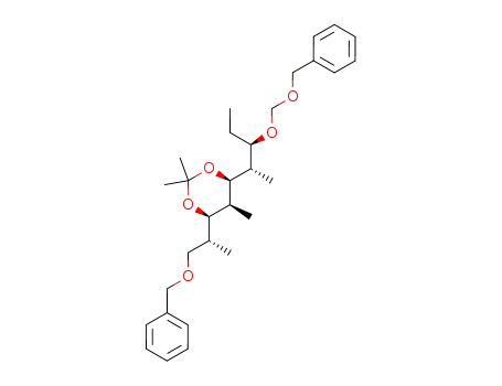 (4S,5S,6R)-4-((1S,2R)-2-Benzyloxymethoxy-1-methyl-butyl)-6-((R)-2-benzyloxy-1-methyl-ethyl)-2,2,5-trimethyl-[1,3]dioxane